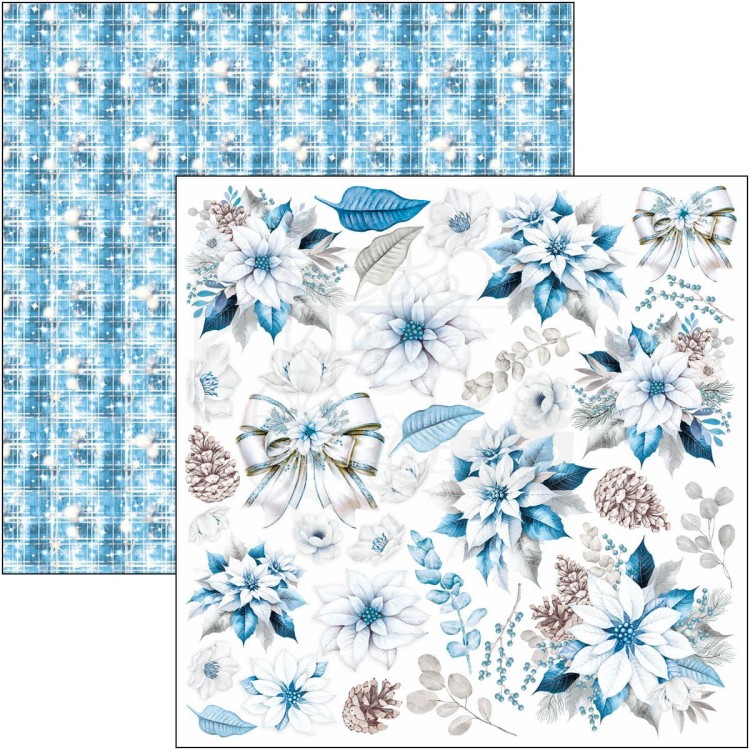 Zestaw papierów do scrapbookingu 30x30 Elegance of Blue 12 szt CBPM079 Ciao Bella
