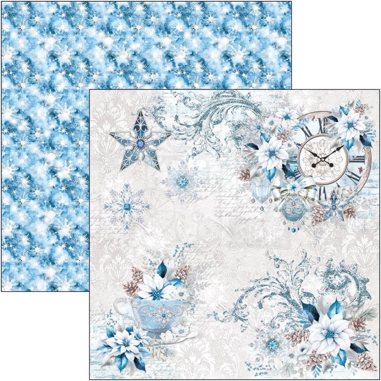 Zestaw papierów do scrapbookingu 30x30 Elegance of Blue 12 szt CBPM079 Ciao Bella