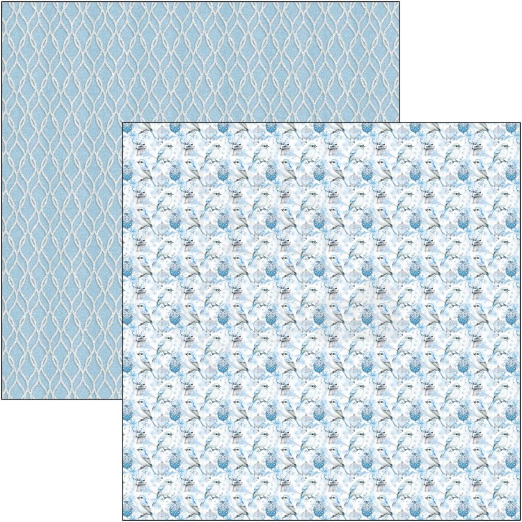Zestaw papierów do scrapbookingu 30x30 Elegance of Blue 12 szt CBPM079 Ciao Bella