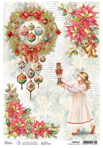Papier ryżowy do decoupage A4 Dreams and Wishes CBRP481 Ciao Bella