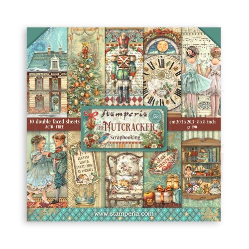 Zestaw papierów do scrapbookingu 20x20 The Nutcracker SBBS112 Stamperia
