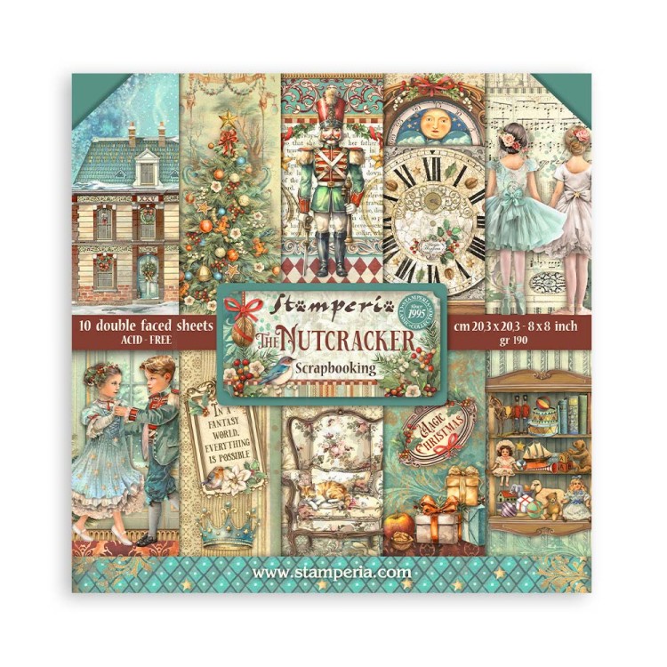 Zestaw papierów do scrapbookingu 20x20 The Nutcracker SBBS112 Stamperia