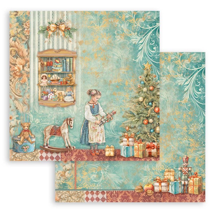 Zestaw papierów do scrapbookingu 20x20 The Nutcracker SBBS112 Stamperia