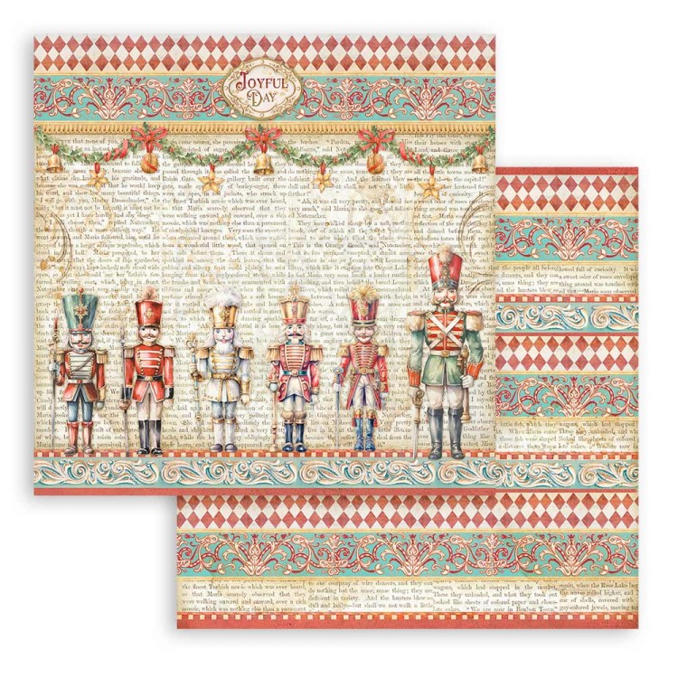 Zestaw papierów do scrapbookingu 20x20 The Nutcracker SBBS112 Stamperia