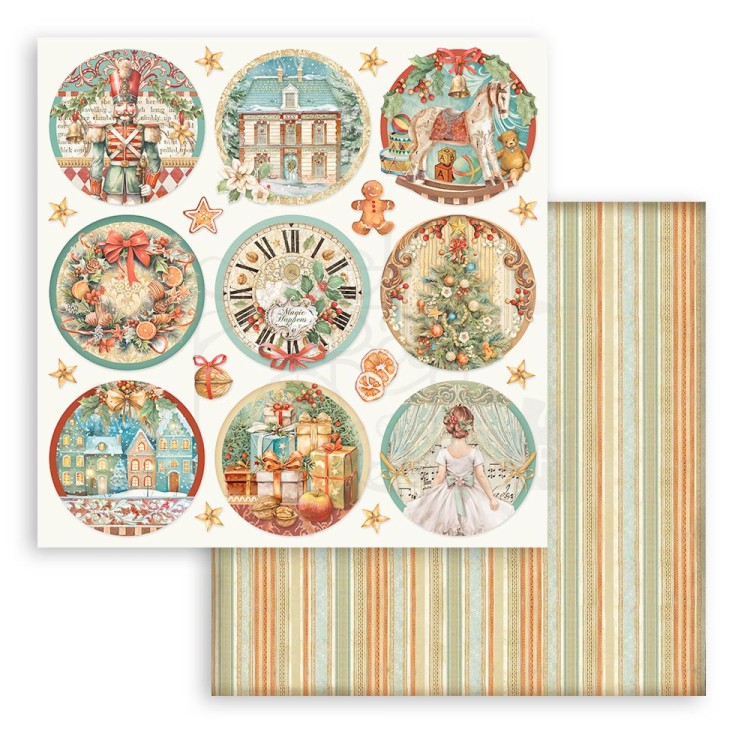 Zestaw papierów do scrapbookingu 20x20 The Nutcracker SBBS112 Stamperia