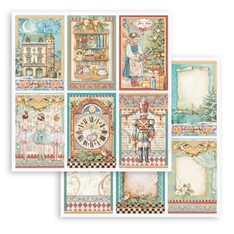 Zestaw papierów do scrapbookingu 20x20 The Nutcracker SBBS112 Stamperia