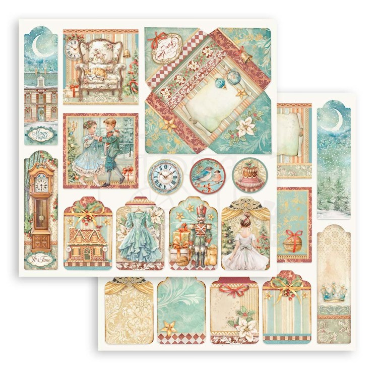 Zestaw papierów do scrapbookingu 20x20 The Nutcracker SBBS112 Stamperia