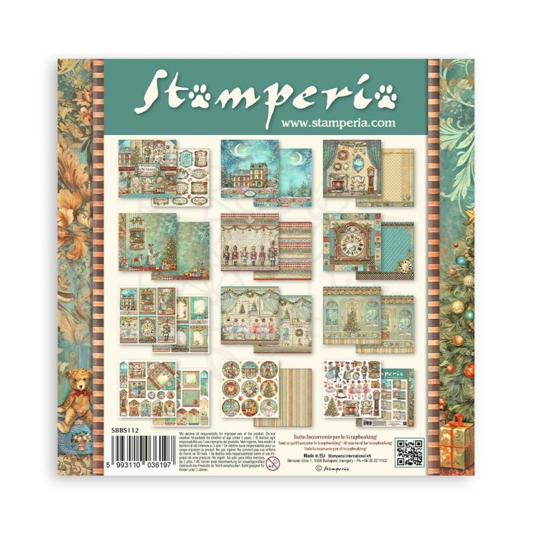 Zestaw papierów do scrapbookingu 20x20 The Nutcracker SBBS112 Stamperia