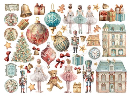 Ozdoby kształty tekturowe Die Cuts The Nutcracker DFLDC103 Stamperia