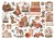 Ozdoby kształty tekturowe Die Cuts Gear Up For Christmas DFLDC102 Stamperia