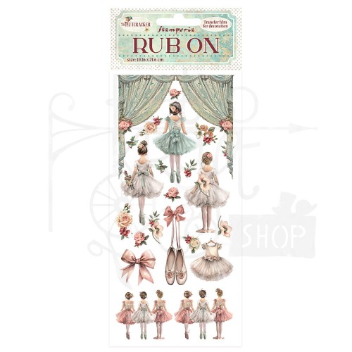 Rub-on transfer 10x21.6cm The Nutcracker Balet DFLRB107 Stamperia
