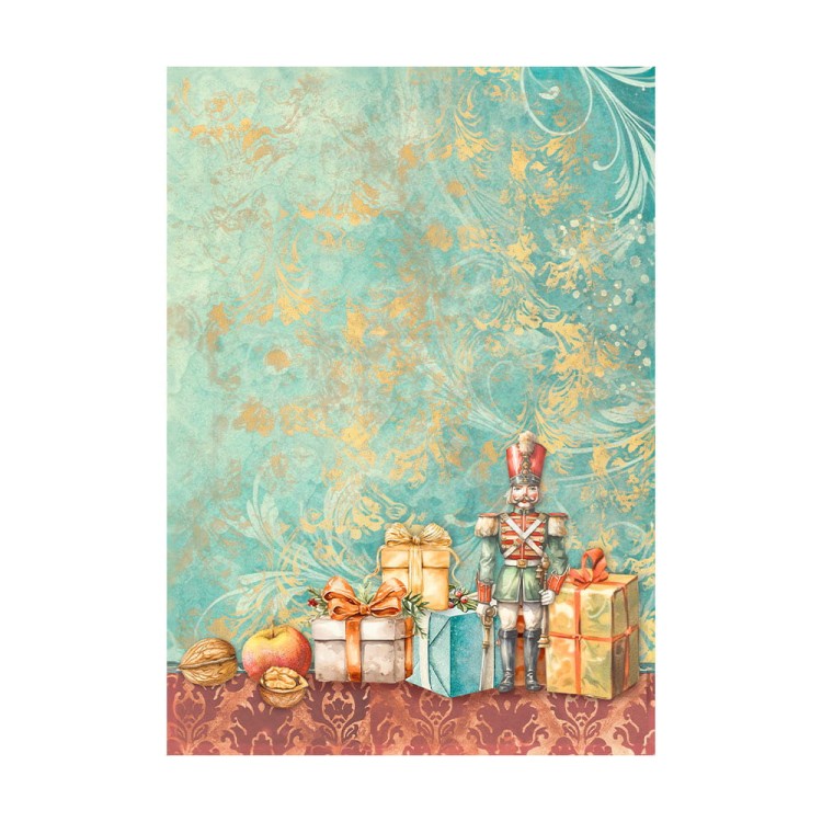 Papier ryżowy A6 The Nutcracker Backgrounds tła - zestaw 8szt DFSAK6027 Stamperia