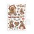 Papier washi A5 Gear Up For Christmas SBW09 Stamperia