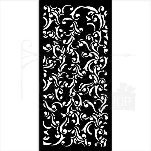Szablon maska 12x25cm Gear Up For Christmas Tekstura ornamenty KSTDL99 Stamperia