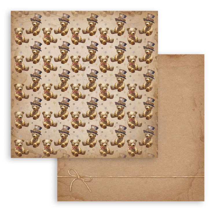 Zestaw papierów do scrapbookingu 20x20 Gear Up For Christmas Backgrounds Tła SBBS111 Stamperia