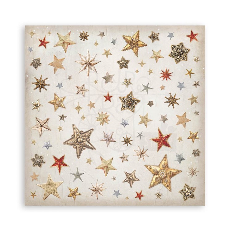 Zestaw papierów do scrapbookingu 20x20 Gear Up For Christmas Backgrounds Tła SBBS111 Stamperia