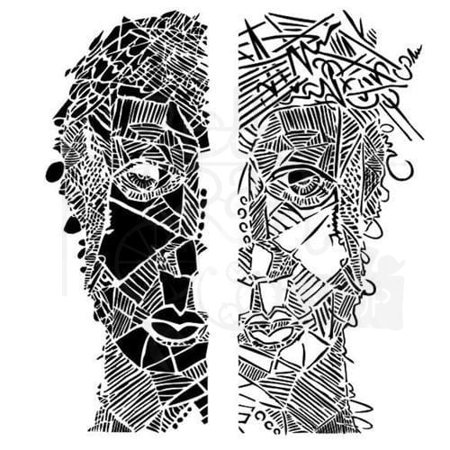 Szablon maska Face twarz 13arts