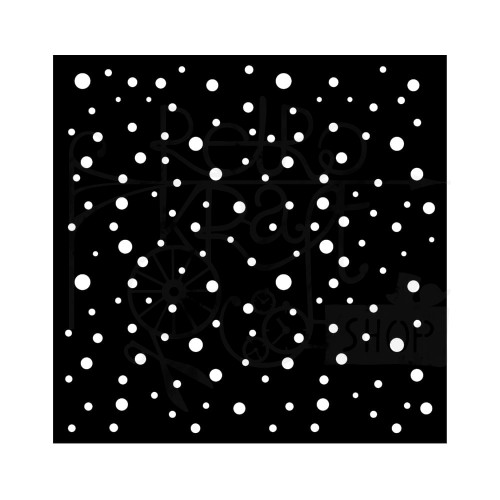 Szablon maska 18x18 Classic Christmas Kropki KSTDQ111 Stamperia