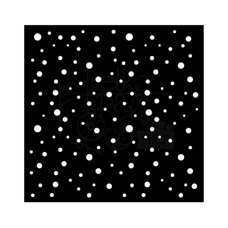 Szablon maska 18x18 Classic Christmas Kropki KSTDQ111 Stamperia