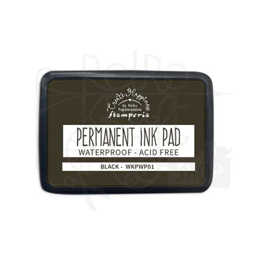 Tusz permanentny czarny Permanent Ink Pad Black WKPWP01 Stamperia