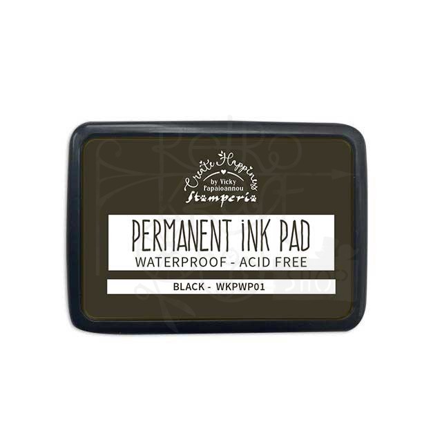 Tusz permanentny czarny Permanent Ink Pad Black WKPWP01 Stamperia