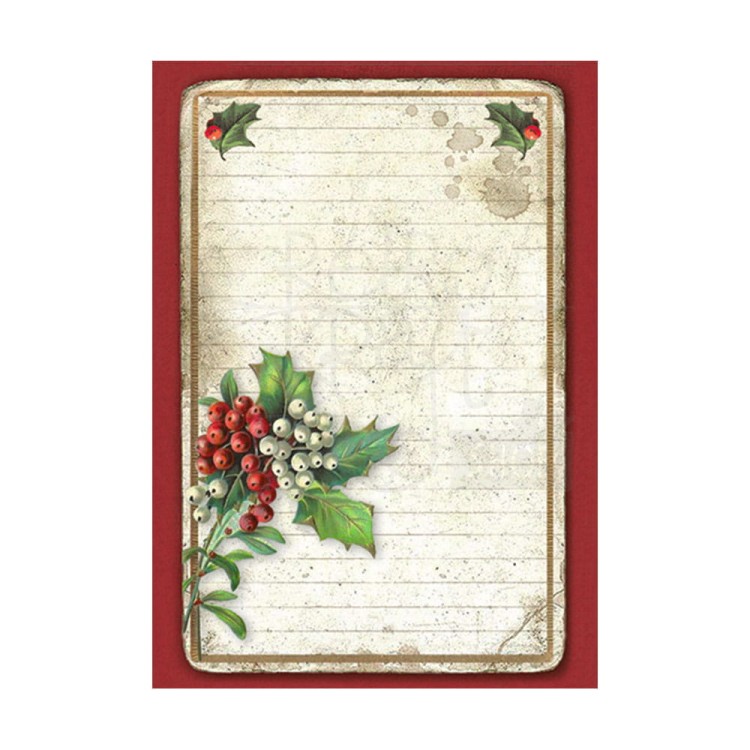 Papier ryżowy A6 Classic Christmas Backgrounds tła - zestaw 8szt DFSAK6028 Stamperia