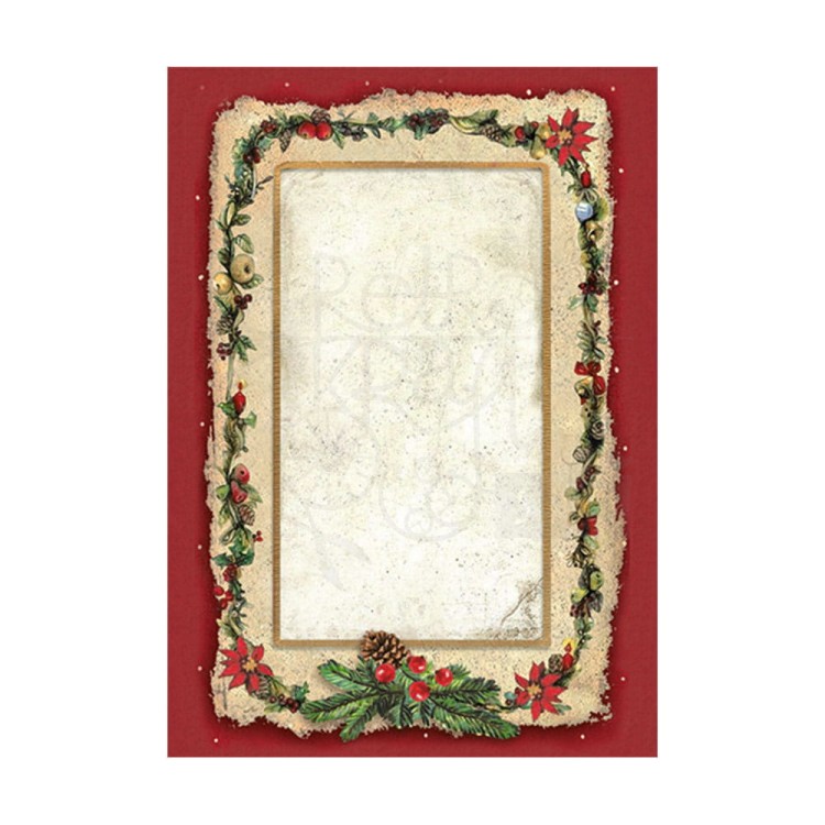 Papier ryżowy A6 Classic Christmas Backgrounds tła - zestaw 8szt DFSAK6028 Stamperia