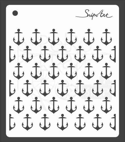 Szablon maska 15x15 Tropical Adventure kotwice SnipArt