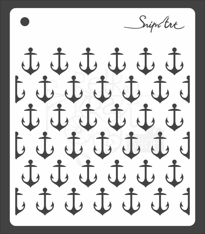 Szablon maska 15x15 Tropical Adventure kotwice SnipArt