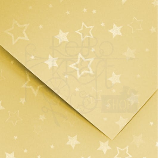 Arkusz papieru Karton ozdobny Stars srebrny A4 220g Galeria Papieru