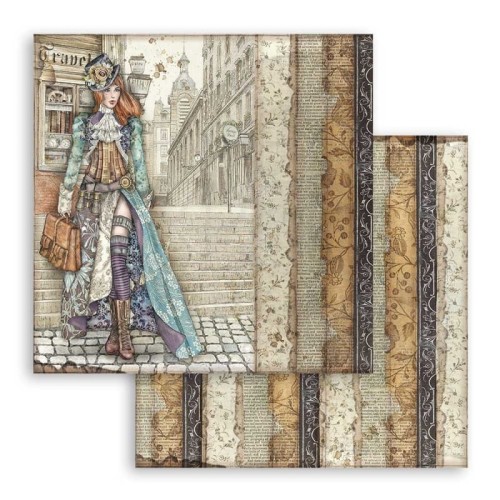 Papier do scrapbookingu 30x30 Lady Vagabond SBB762 Stamperia