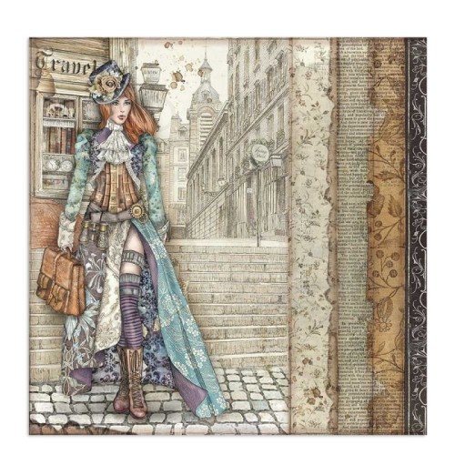 Papier do scrapbookingu 30x30 Lady Vagabond SBB762 Stamperia