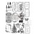 Stempel akrylowy 21.6x28 Merry And Bright Tags 670344 Prima