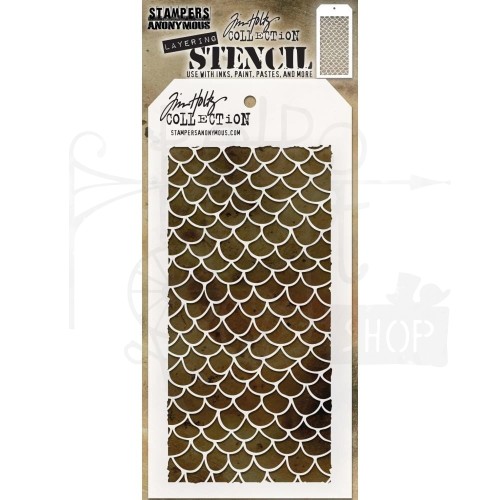 Szablon maska Scales Tim Holtz