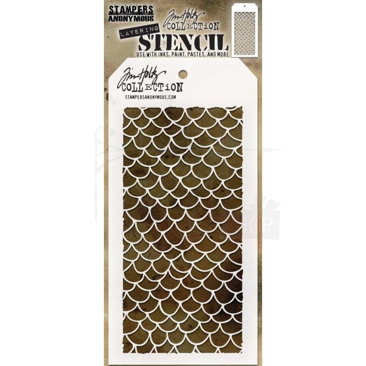 Szablon maska Scales Tim Holtz