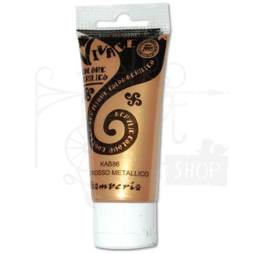 Farba akrylowa Vivace Czerwone Złoto 120ml KAB86G Stamperia