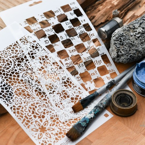 Szablon maska Floral Net kwiaty Prima