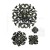 Foremka silikonowa 20x13 Round ornaments LBMF106 LaBlanche