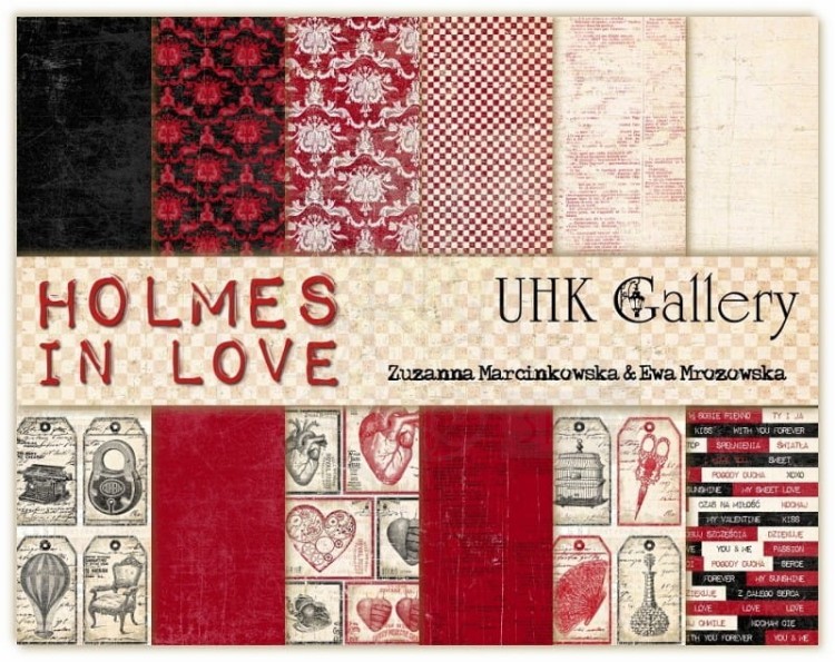 Zestaw papierów 30x30 Holmes in Love UHK Gallery