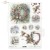 Papier ryżowy do decoupage A4 Zimowe wianki R2446 ITD Collection