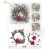 Papier ryżowy do decoupage A4 Zimowe wianki R2443 ITD Collection