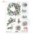 Papier ryżowy do decoupage A4 Zimowe wianki R2440 ITD Collection