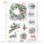 Papier ryżowy do decoupage A4 Zimowe wianki R2440 ITD Collection