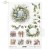 Papier ryżowy do decoupage A4 Zimowe wianki R2437 ITD Collection