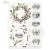 Papier ryżowy do decoupage A4 Zimowe wianki R2436 ITD Collection