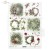 Papier ryżowy do decoupage A4 Zimowe wianki R2434 ITD Collection