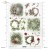 Papier ryżowy do decoupage A4 Zimowe wianki R2434 ITD Collection