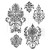 Stempel gumowy kauczukowy Distress Damask CMS190 Tim Holtz Stampers Anonymous