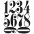 Stempel gumowy kauczukowy Numeric CMS161 Tim Holtz Stampers Anonymous