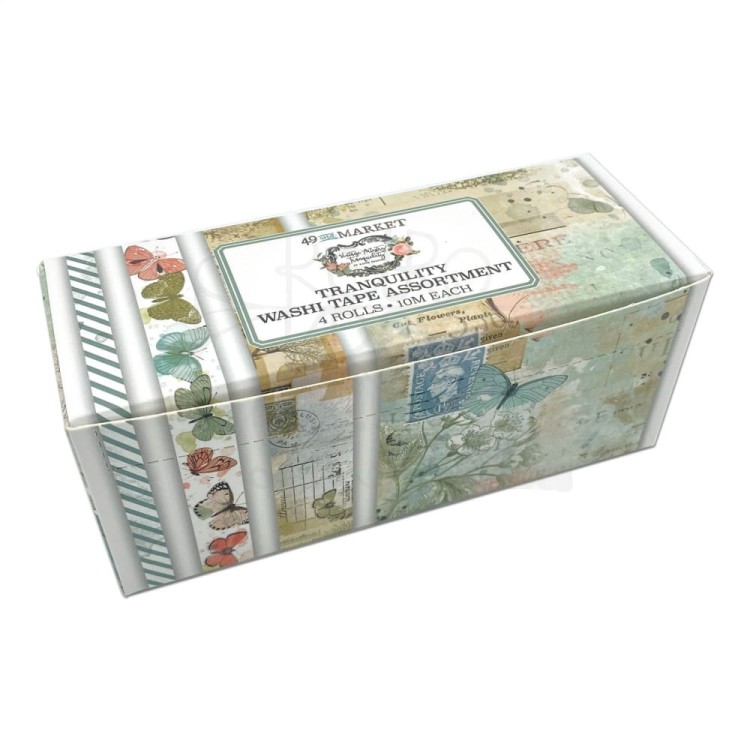 Zestaw taśm washi tape Vintage Artistry Tranquility 4szt VAT-40759 49 And Market